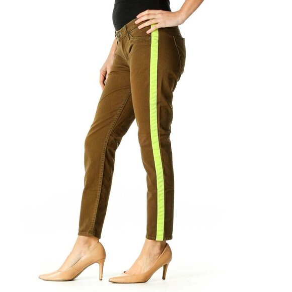 Hudson Jeans Brown Chic Colorblock All Day Wear Jeans - Picture 2 of 3